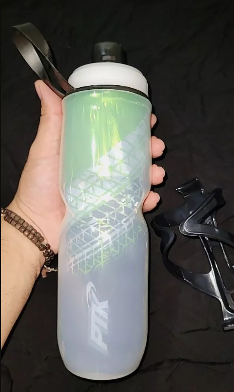 Botella Térmica Caramanola para Bicicleta Squeeze 700ml + Soporte