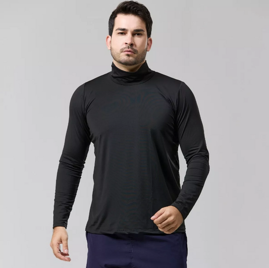 Camisa de Cuello Alto Térmica UV Masculina