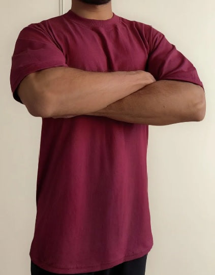 Camiseta Oversized Streetwear para Hombre Cuello Alto